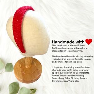092 - Red Season Handmade Headband